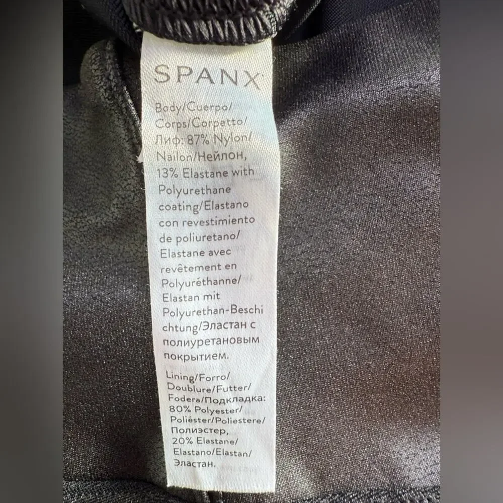 Spanx Faux Leather Leggings Black Size Small